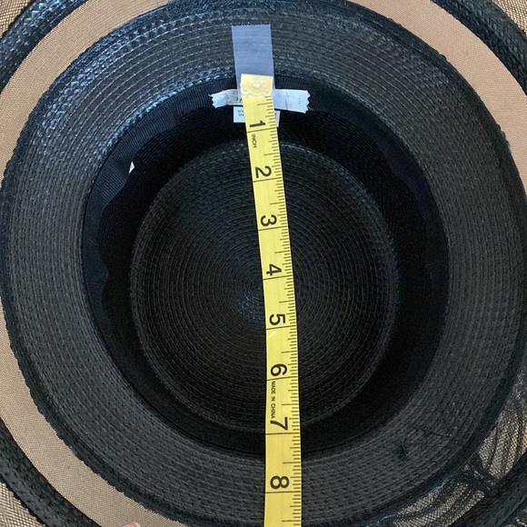 B. Watt of Louisville Derby Hat. Black with Bow and Sequined details - Picture 7 of 8